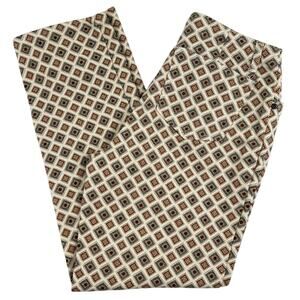 Vintage St. John’s Bay Geo Print Straight Leg Stretch Cropped Pants 8 Petite